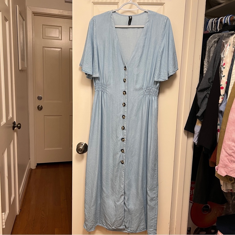 ***Closet Clearance***Zara Denim Summer Long Dress